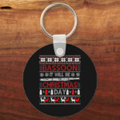 Boon Het wordt kerstdag cadeau Ugly Xmas Sleutelhanger (Voorkant)