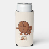 Boon kalm schattige koffieboon  seltzer blikjeskoeler (Seltzer Voorkant)