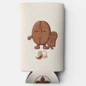 Boon kalm schattige koffieboon  seltzer blikjeskoeler (Voorkant)