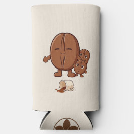 Boon kalm schattige koffieboon  seltzer blikjeskoeler