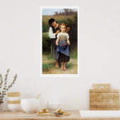 Boon van de bloemen, poster Bouguereau (Keuken)