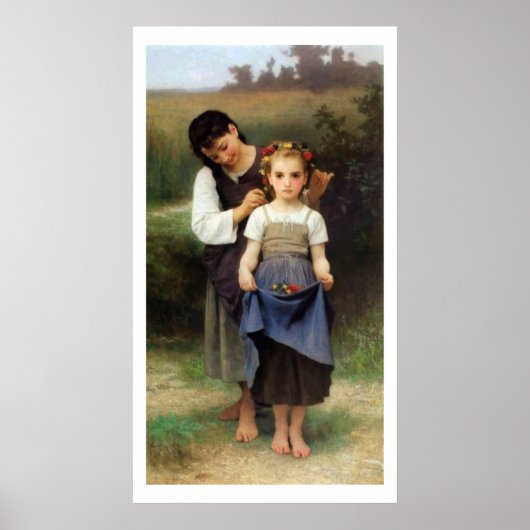 Boon van de bloemen, poster Bouguereau (Voorkant)