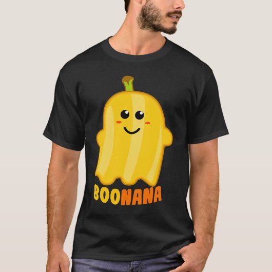 Boonana Banana Ghost Funny Scary Cute Halloween Co T-shirt (Voorkant)