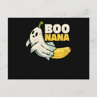 Boonana Cute ghost banana Halloween Briefkaart