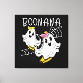 Boonana Cute Ghost Banana Halloween Canvas Afdruk (Voorkant)