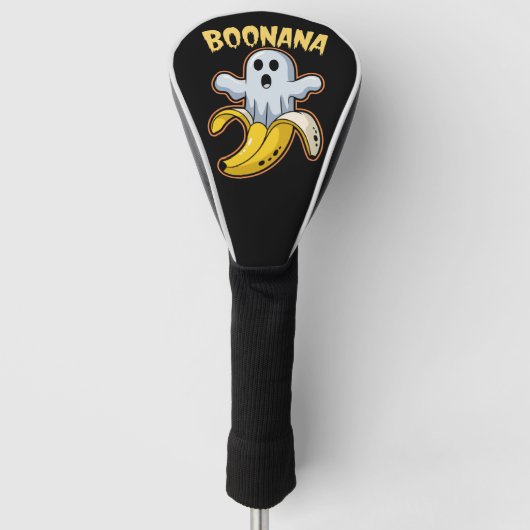 Boonana Cute Ghost Banana Halloween Golfheadcover (Voorkant)