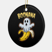 Boonana Cute Ghost Banana Halloween Keramisch Ornament (Links)