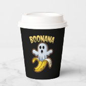Boonana Cute Ghost Banana Halloween Papieren Bekers (Voorkant)