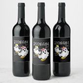 Boonana Cute Ghost Banana Halloween Wijn Etiket (Flessen)