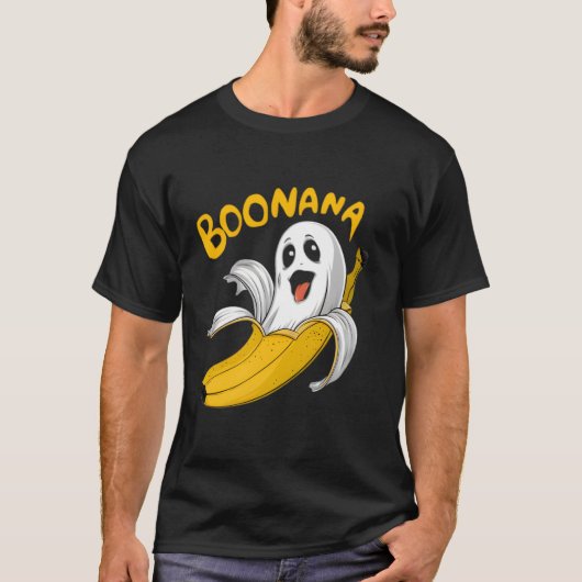 Boonana Ghost Banana Kostuum Mannen Vrouwen Kinder T-shirt (Voorkant)