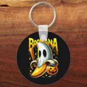 Boonana Ghost Nana Grappige Halloween Kostuumkunst Sleutelhanger (Voorkant)