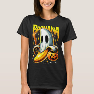 Boonana Ghost Nana Grappige Halloween Kostuumkunst T-shirt