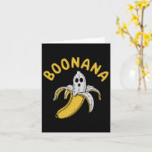 Boonana Grappig Skelet Binnenin Banaan Eigenzinnig Kaart (Gele Bloem)