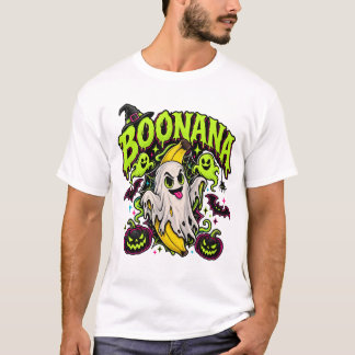 BOONANA Grappige Geesten Banaan Halloween Spuk T-shirt