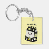 Boonana Melk Dubbelzijdige Acryl Sleutelhanger (Voorkant Links)