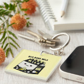 Boonana Melk Dubbelzijdige Acryl Sleutelhanger (Voorkant Rechts)