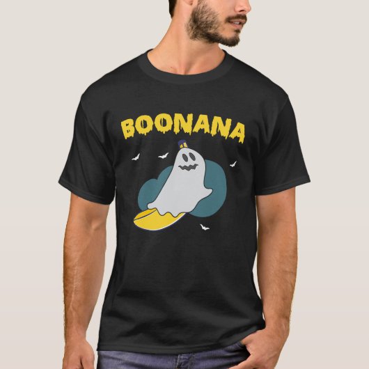Boonana Scary Halloween Ghost Banana Costume T-shirt (Voorkant)