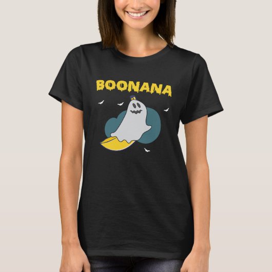 Boonana Scary Halloween Ghost Banana Costume T-shirt (Voorkant)