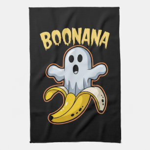 Boonana Schattig Geest Banaan Halloween Theedoek