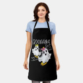Boonana Schattige Geest Banaan Halloween Schort (Gedragen)