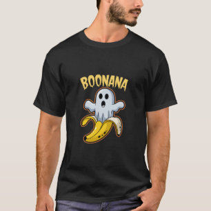 Boonana Schattige Geest Banaan Halloween T-shirt