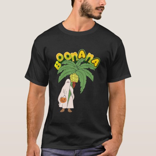 Boonana Spooky Banana Ghost Halloween shirt (Voorkant)