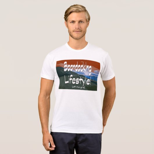 Boondockingontwerp voor levensstijl t-shirt (Voorkant volledig)
