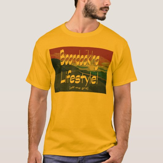 Boondockingontwerp voor levensstijl t-shirt (Voorkant)