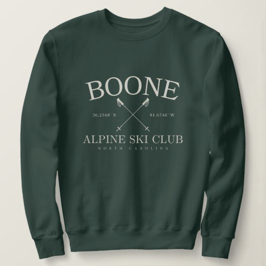 Boone Alpine Ski Club North Carolina Trui (Design voorkant)