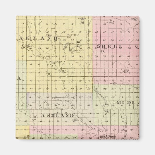 Boone County, Nebraska Magneet (Voorkant)