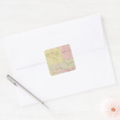 Boone County, Nebraska Vierkante Sticker (Envelop)