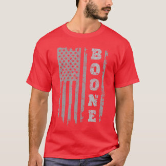 Boone familienaam Ik hou van Boone Gepersonaliseer T-shirt