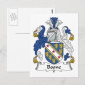 Boone Family Crest Briefkaart (Voorkant / Achterkant)
