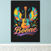 Boone Gitaar Canvas Afdruk (Insitu (Houten vloer))