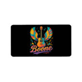 Boone Gitaar Etiket (Voorkant)