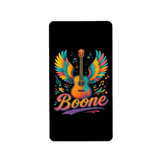Boone Gitaar Etiket (Voorkant)