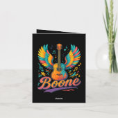 Boone Gitaar Feestdagen Kaart (Achterkant)