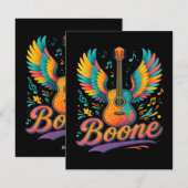 Boone Gitaar Feestdagenkaart (Voorkant / Achterkant)