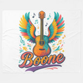 Boone Gitaar Fleece Deken (Voorkant (Horizontaal))