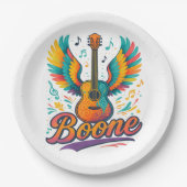 Boone Gitaar Papieren Bordje (Voorkant)