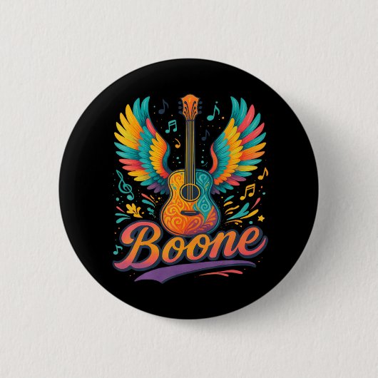 Boone Gitaar Ronde Button 5,7 Cm (Voorkant)