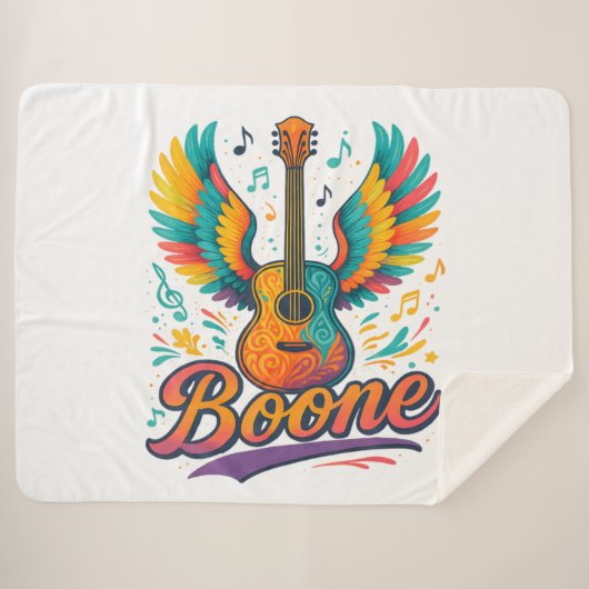 Boone Gitaar Sherpa Deken (Voorkant (horizontaal))