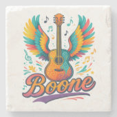 Boone Gitaar Stenen Onderzetter (Voorkant)