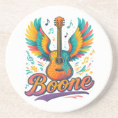 Boone Gitaar Zandsteen Onderzetter (Voorkant)