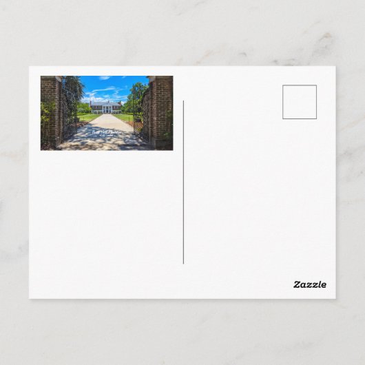 Boone Hall Plantation Briefkaart (Achterkant)