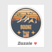Boone, Iowa, Verenigde Staten Sticker (Vel)