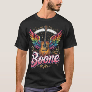 Boone Muziek Liefhebber Vibes Kleurrijk T-shirt