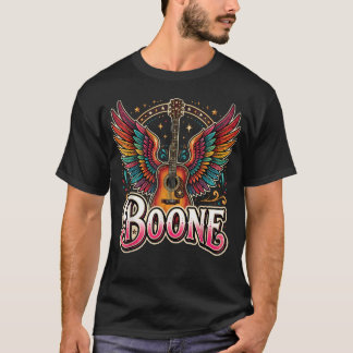 Boone Muziek Liefhebber Vibes Kleurrijk T-shirt