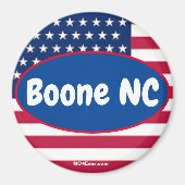 Boone NC Patriotic Places magnet (Voorkant)