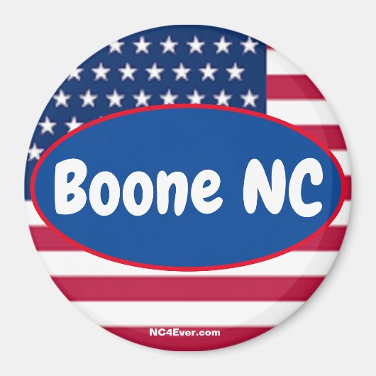 Boone NC Patriotic Places magnet (Voorkant)